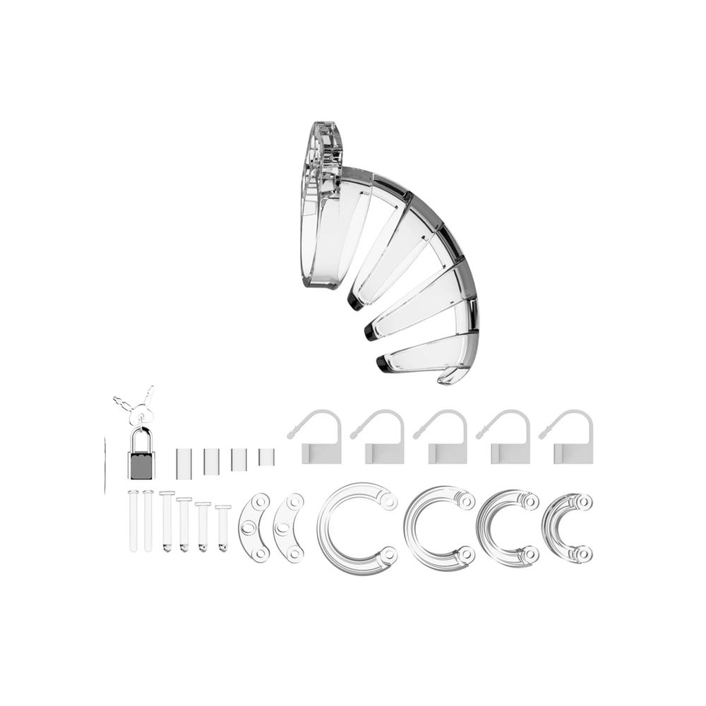 Mancage 02 modelis – Skaistumas – 3,5 colio – Gaidžio narvas – Skaidrus