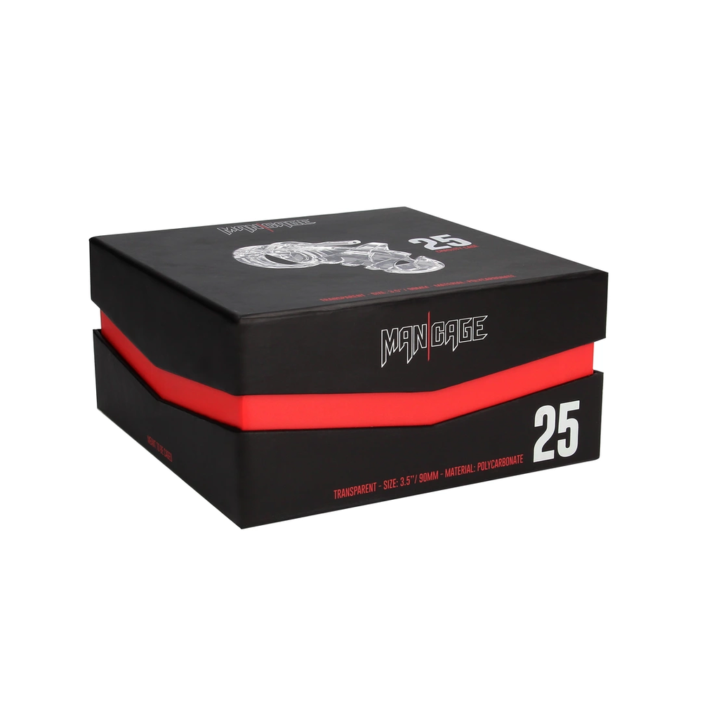 Mancage By Shots 25 modelis – Skaistybės narvas – 3,5'' / 9 cm – Skaidrus