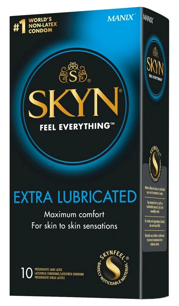 SKYN Extra Lubricated Prezervatyvai be latekso (10 vnt.)