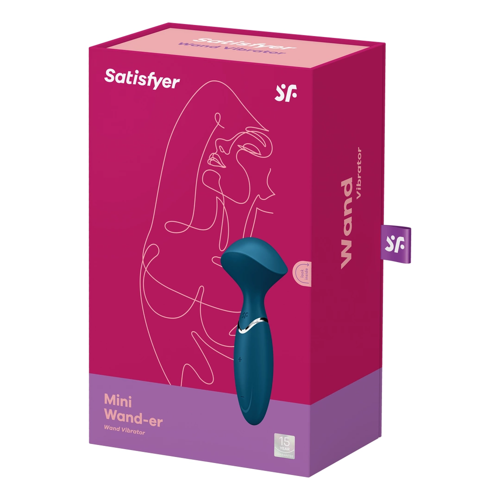 Satisfyer Mini Wand-er vibratorius mėlynas