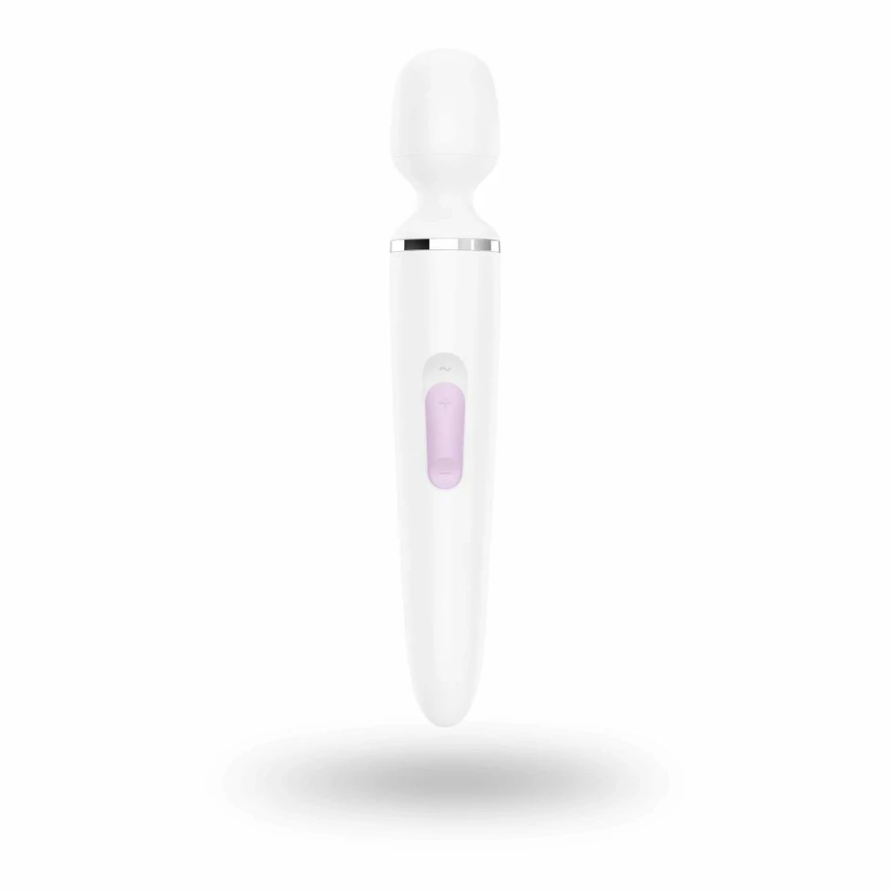 Satisfyer Wand-er Woman baltas/chromas