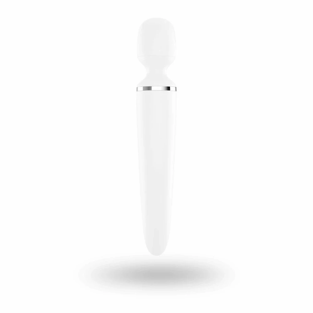 Satisfyer Wand-er Woman baltas/chromas