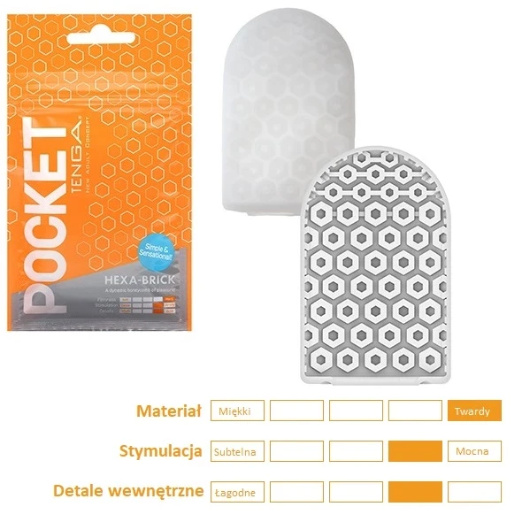Tenga - Pocket Stroker Hexa-Brick