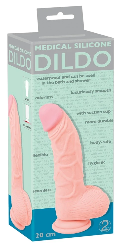 You2Toys Medicininis silikoninis dildo 20 cm