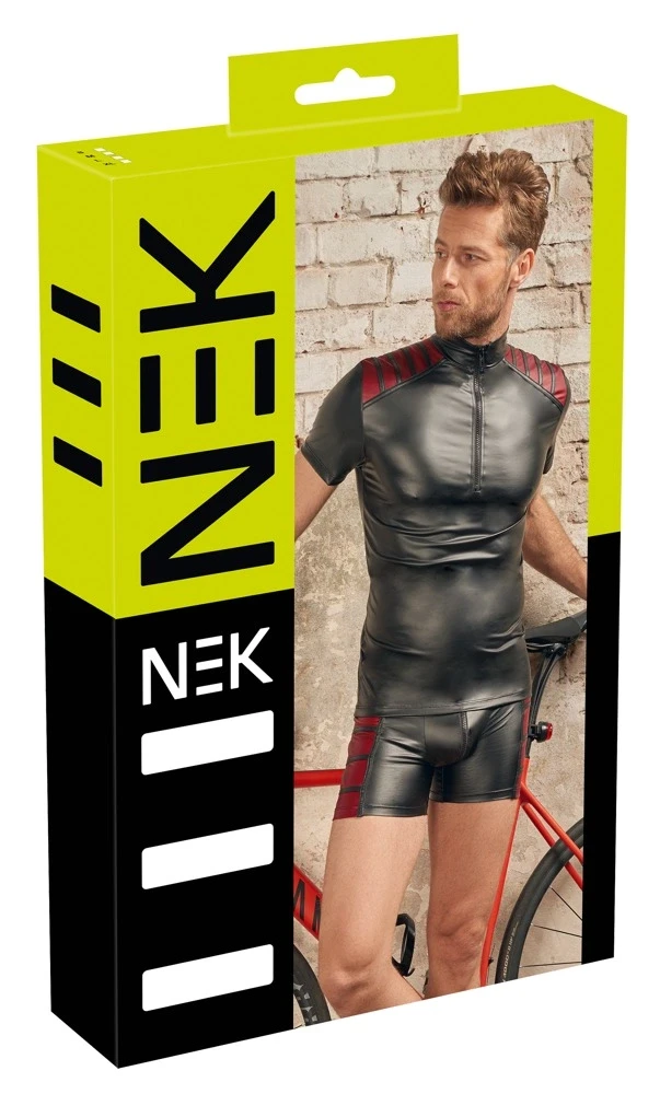 NEK Men's Shirt juodas/red XL