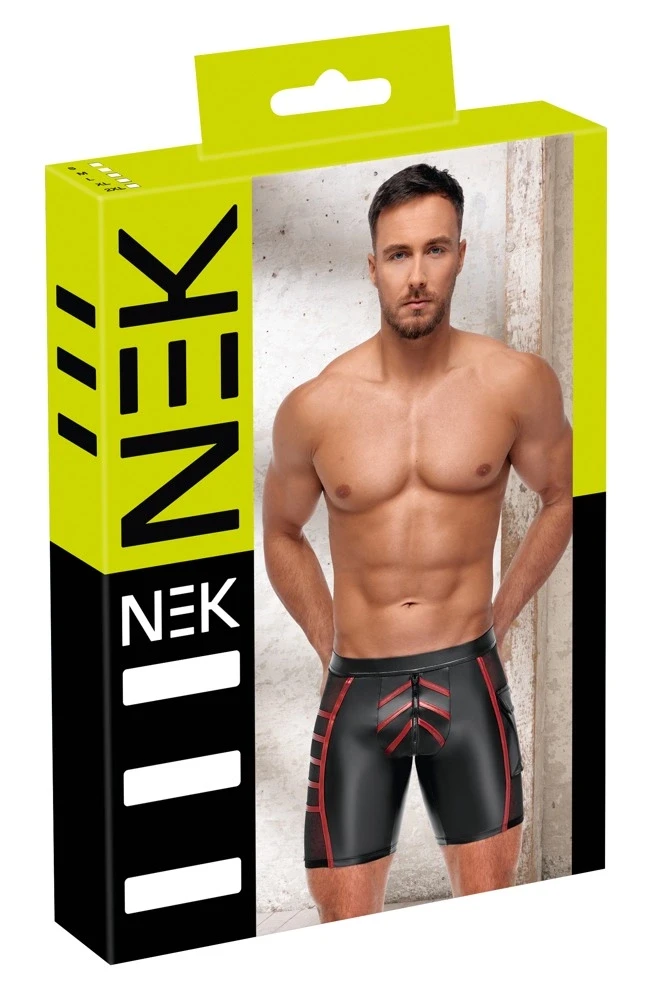 NEK Men's Shorts Juodas/Raudona L