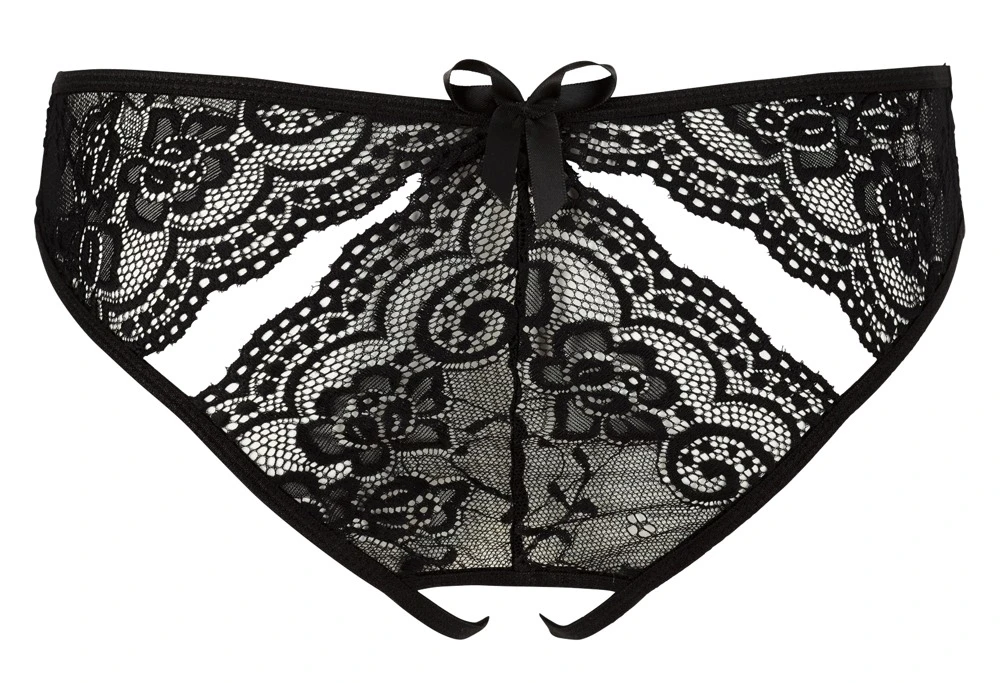 Noxqse Crotchless Briefs juodas S