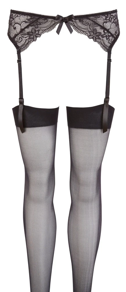 Noxqse Suspender Belt juodas S/M