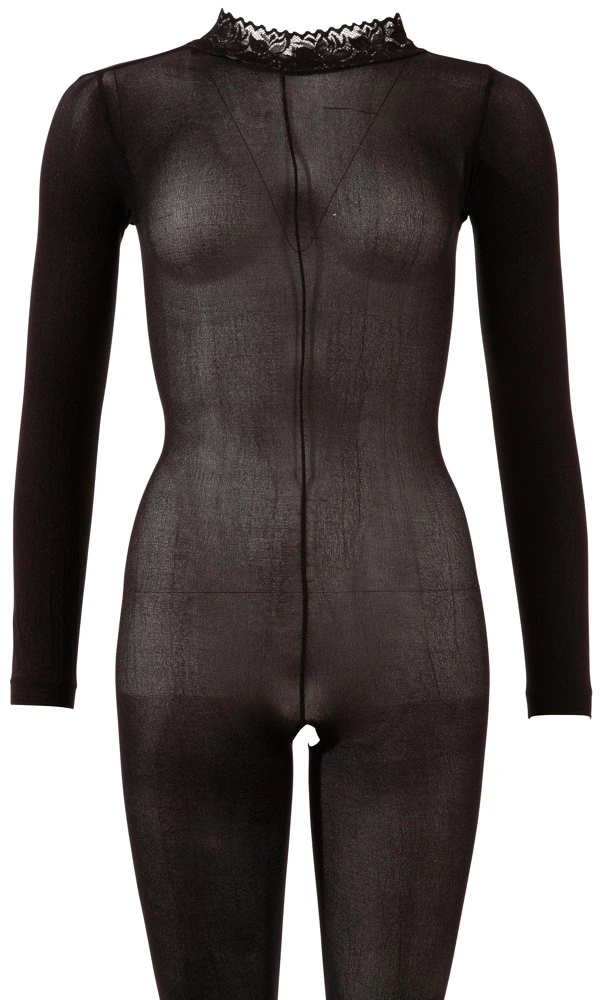 Noxqse Collar Katės kostiumas su nėriniuota apykakle M/L