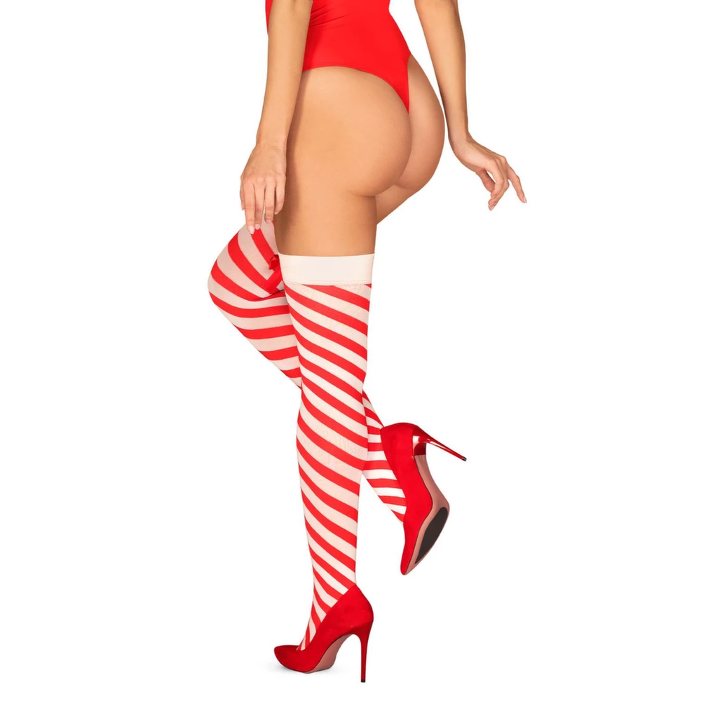 Obsessive - Kissmas kojinės Raudona L/XL