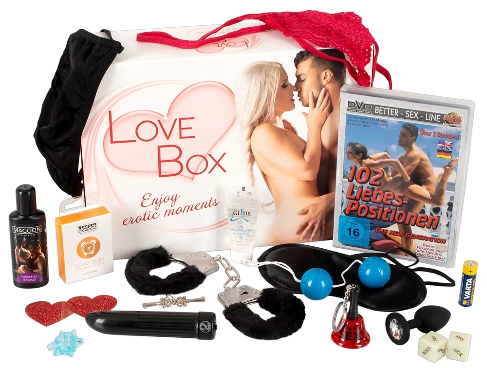 Love Box Erotinis rinkinys dovanų dėžutėje