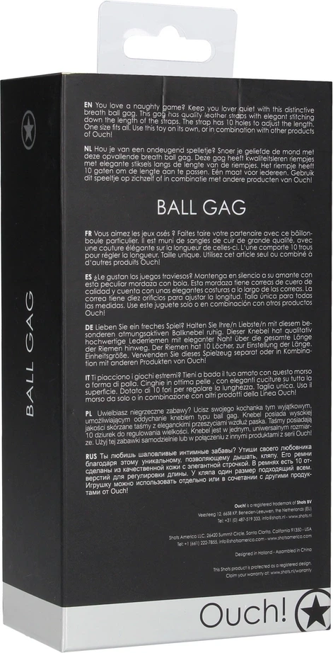Ouch By Shots Ball Gag