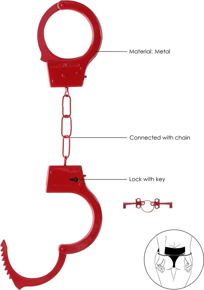 Ouch By Shots Ouch! Beginner"s Handcuffs - Raudona