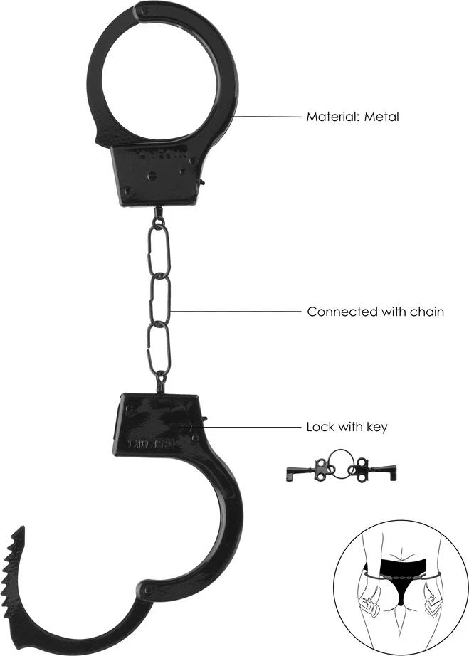 Ouch By Shots Oi! Erotiniai metaliniai juoda bondage bdsm antrankiai