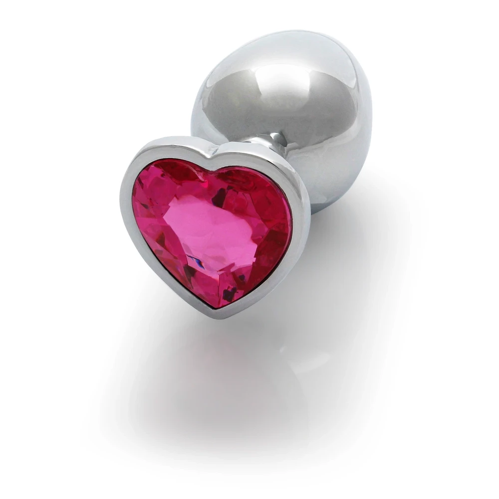 Ouch By Shots Heart Gem Butt Plug - Medium