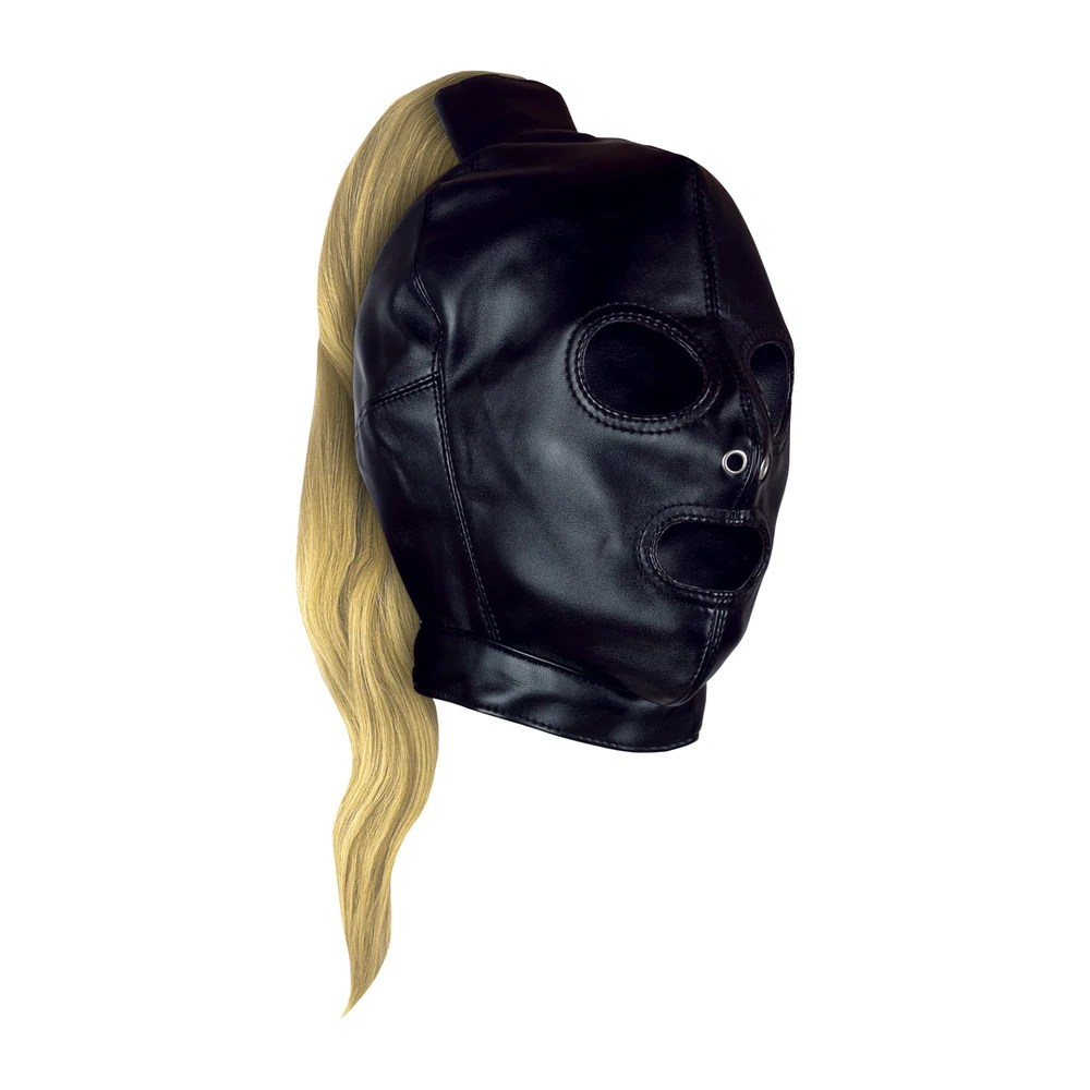 Ouch By Shots Mask with Skirtas šviesiems plaukams Ponytail - Juodas