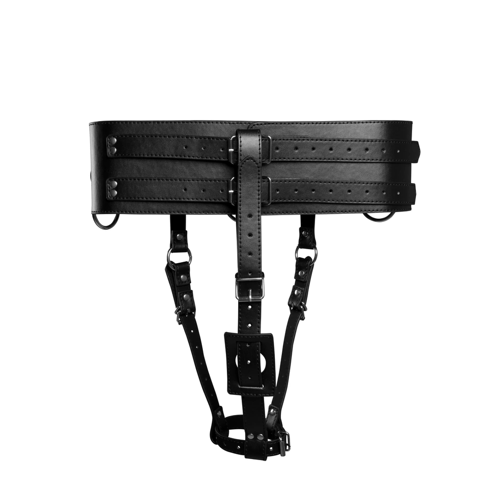 Ouch By Shots Belt with Vibrator Holder - Juodas