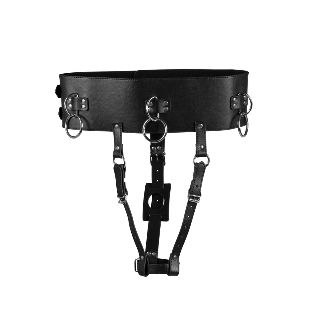 Ouch By Shots Belt with Vibrator Holder - Juodas