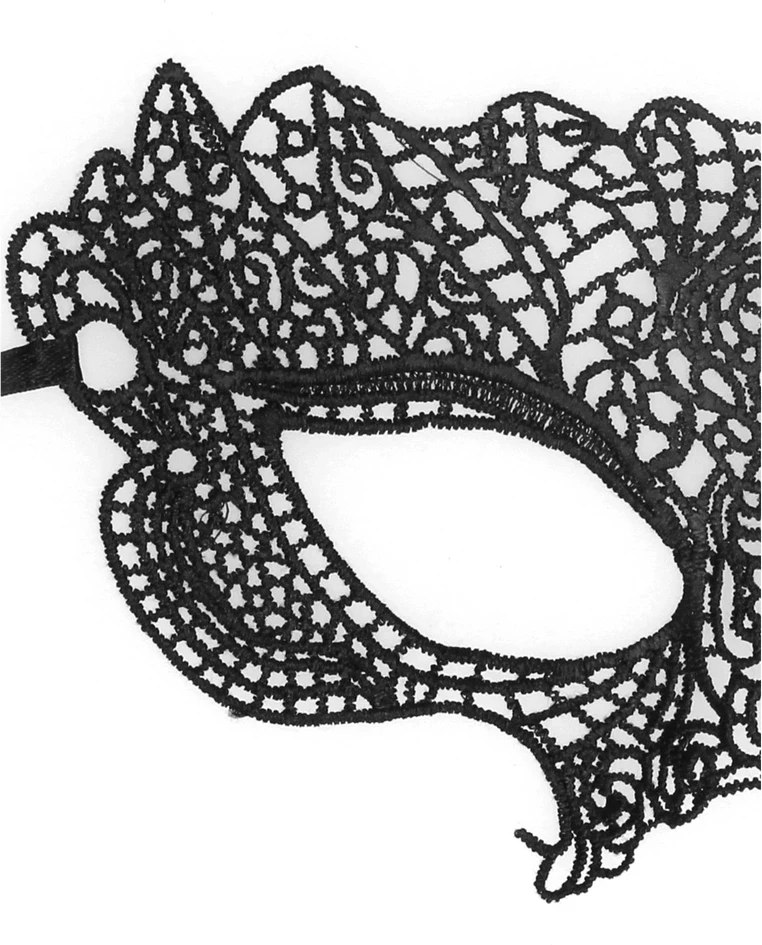 Ouch By Shots Princess - Juodas Lace Mask