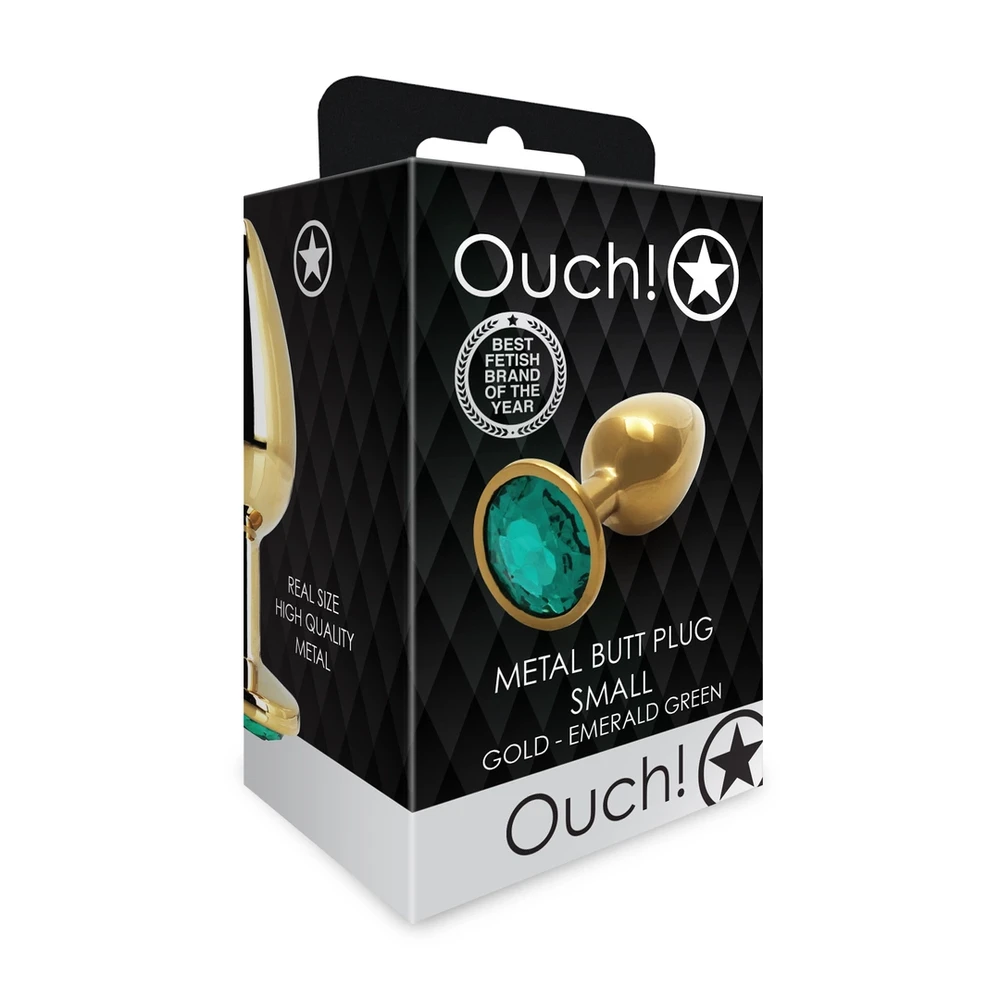 Ouch By Shots Ouch! Round Gem Butt Plug - Small