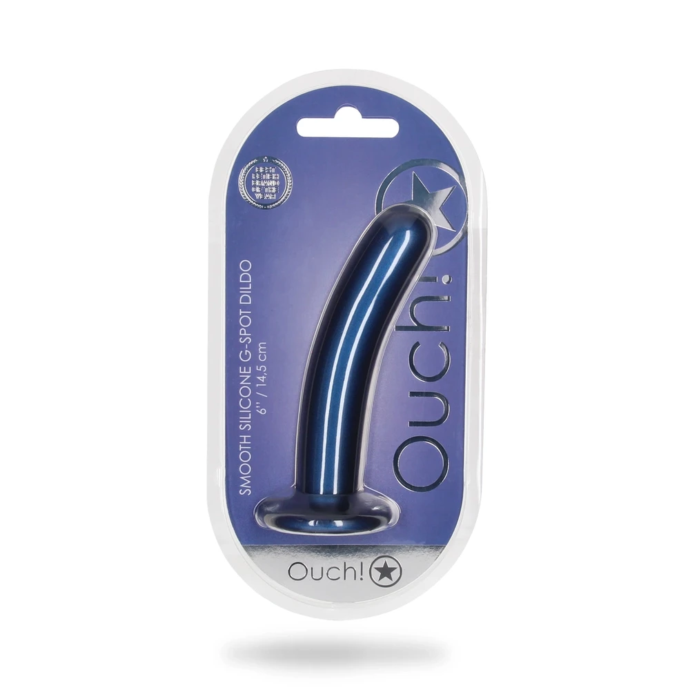 Ouch By Shots Oi! Smooth Silicone G-Spot Dildo - 6'' / 14,5 cm