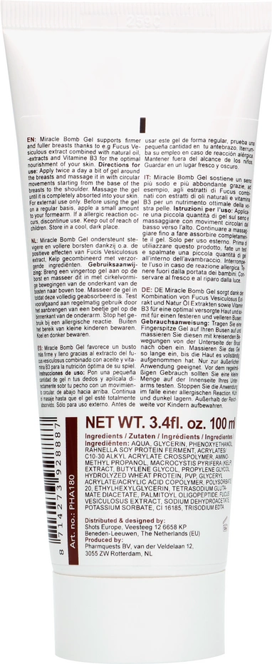 Pharmquests By Shots Pharmquests krūtų didinimo stangrinamasis gelis bust 100 ml