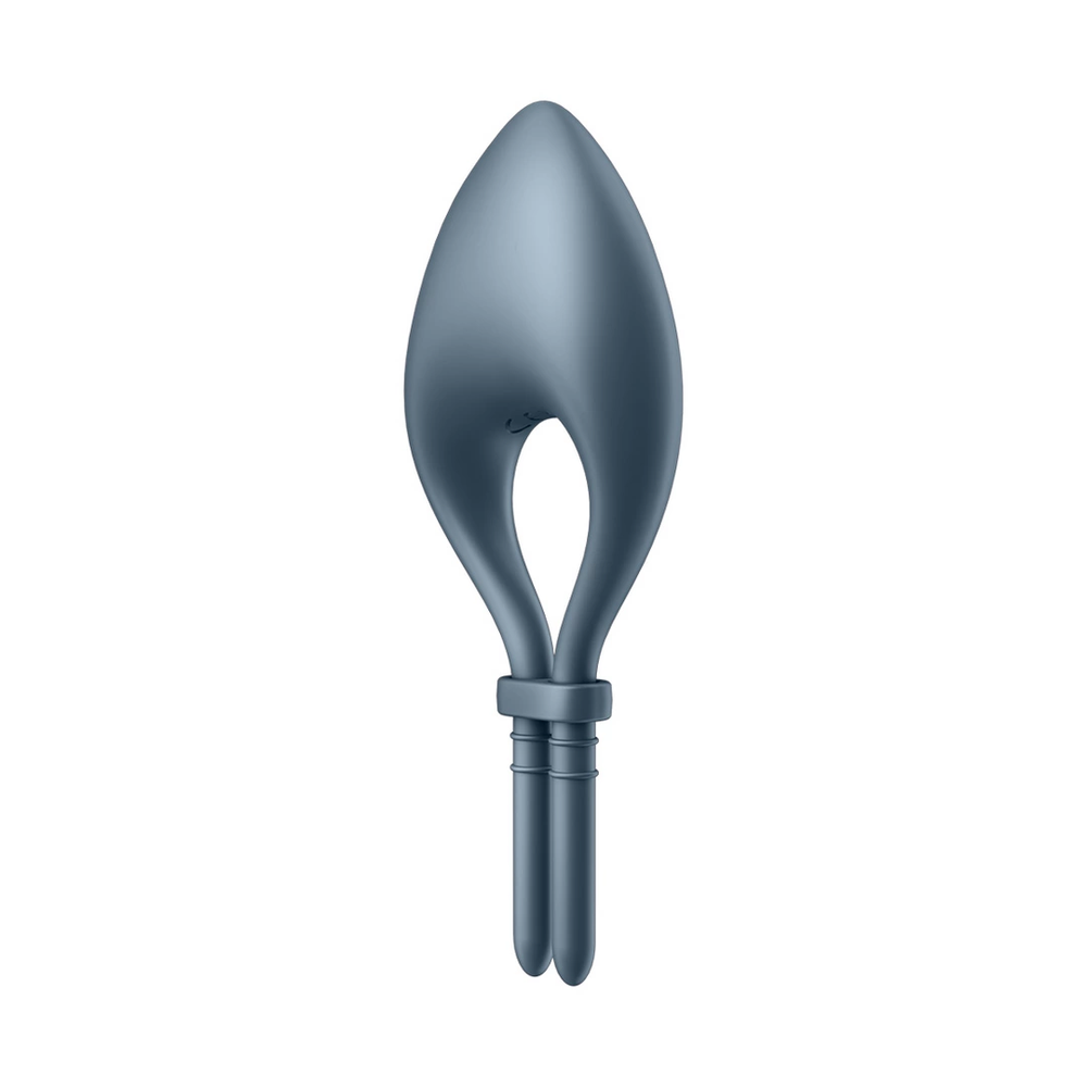 SATISFYER_Bullseye Ring Vibratorius Tamsiai mėlynas