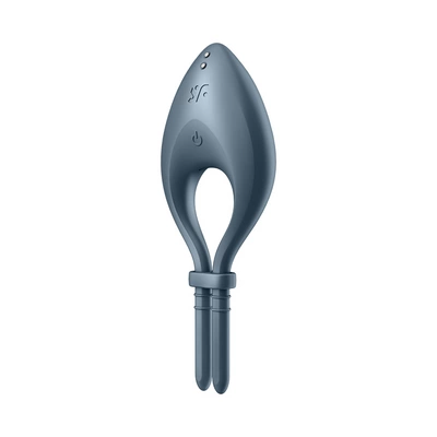 SATISFYER_Bullseye Ring Vibratorius Tamsiai mėlynas