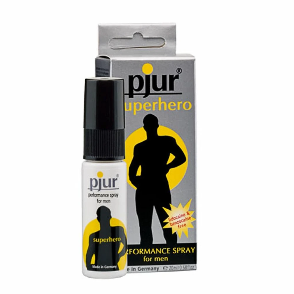 Pjur Superhero Performance Spray Purškiklis vyrams atidedantis ejakuliaciją (20 ml)