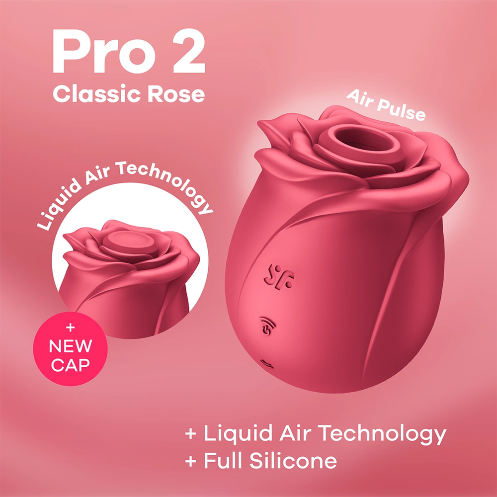 SATISFYER - AIR PULSE PRO 2 CLASSIC BLOSSOM VIBRATOR