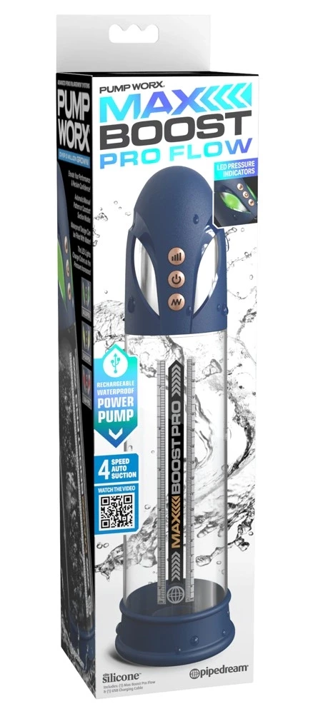 Pipedream Mėlyna Pump Worx Max Pro Flow Mėlyna