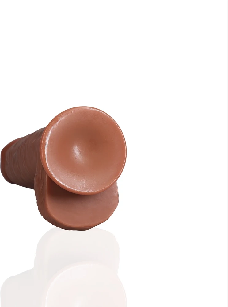 Realrock By Shots Ypač storas tiesus šukutės su kamuoliukais 20,3 cm - rudas