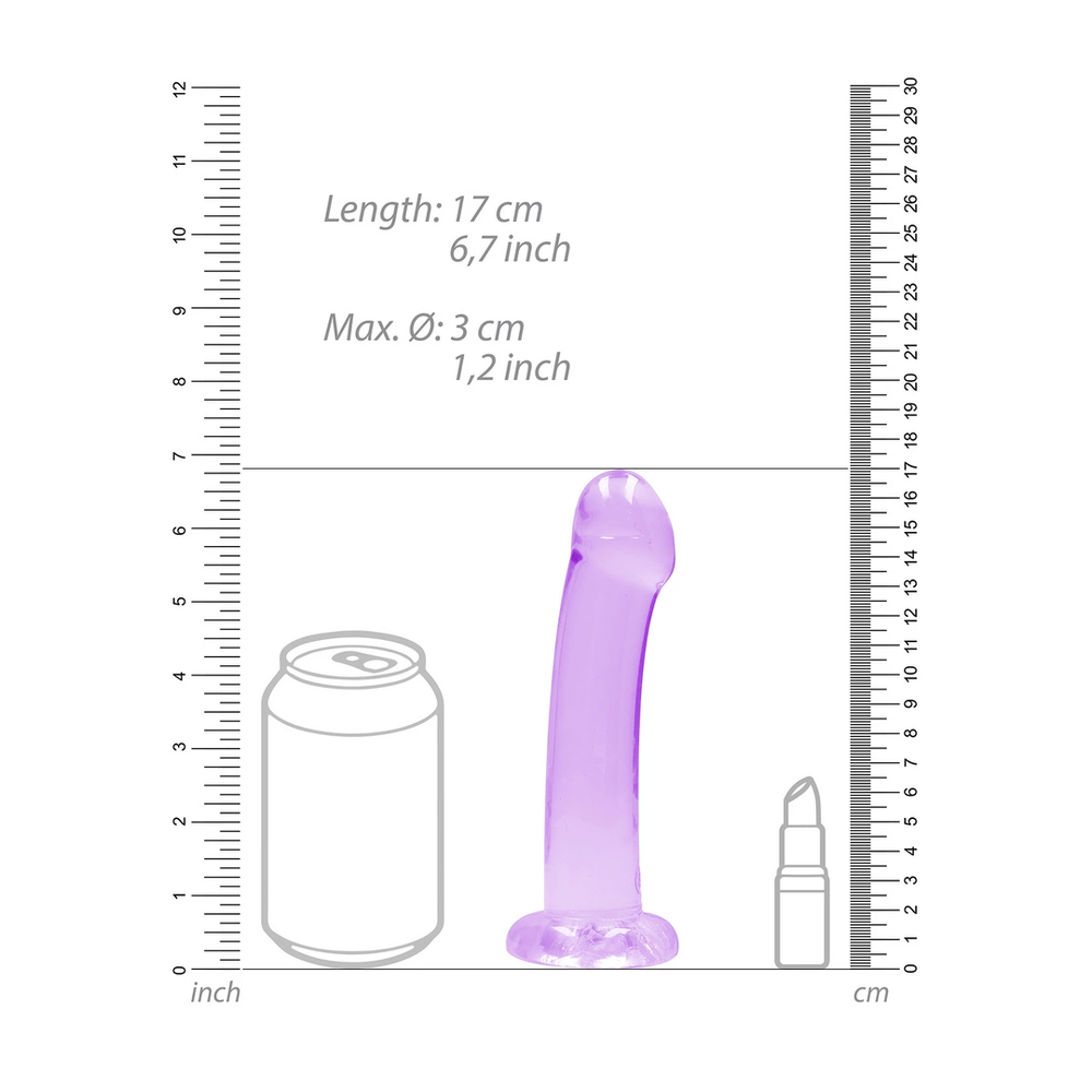Delia Nerealistiškas dildo su siurbtuku - 6,7""""/ 17 cm