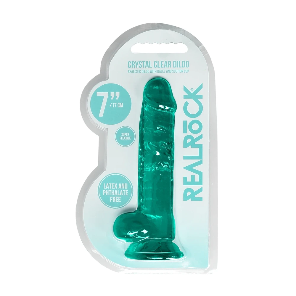 Realrock By Shots Realrock silikoninė dildo su stipriu siurbtuku 19 cm