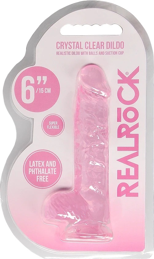Realrock By Shots Realistiškas dildo su kamuoliukais - 15 cm