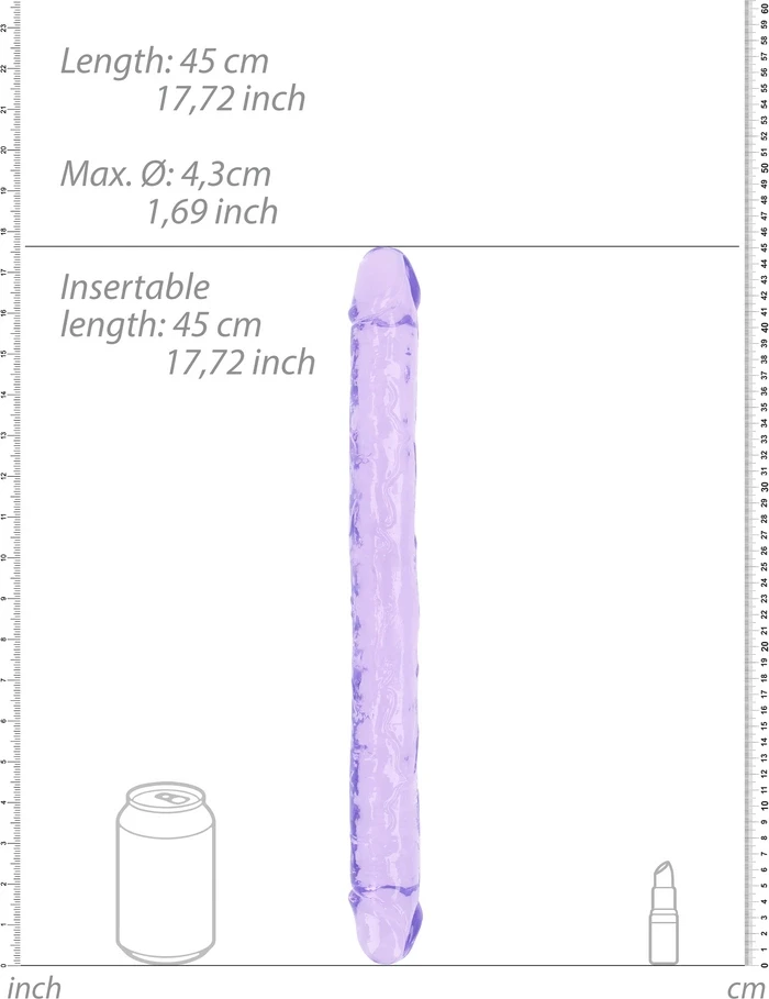 Realrock By Shots Realistiškas Double Dong - 18'' / 45 cm
