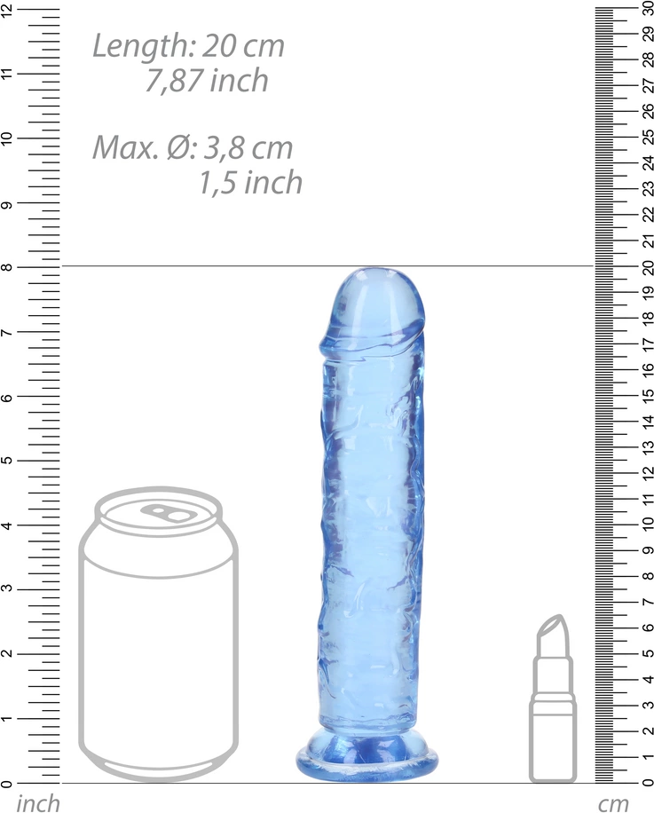 Realrock By Shots Tiesus tikroviškas dildo su siurbimo taurele – 7 colių / 18