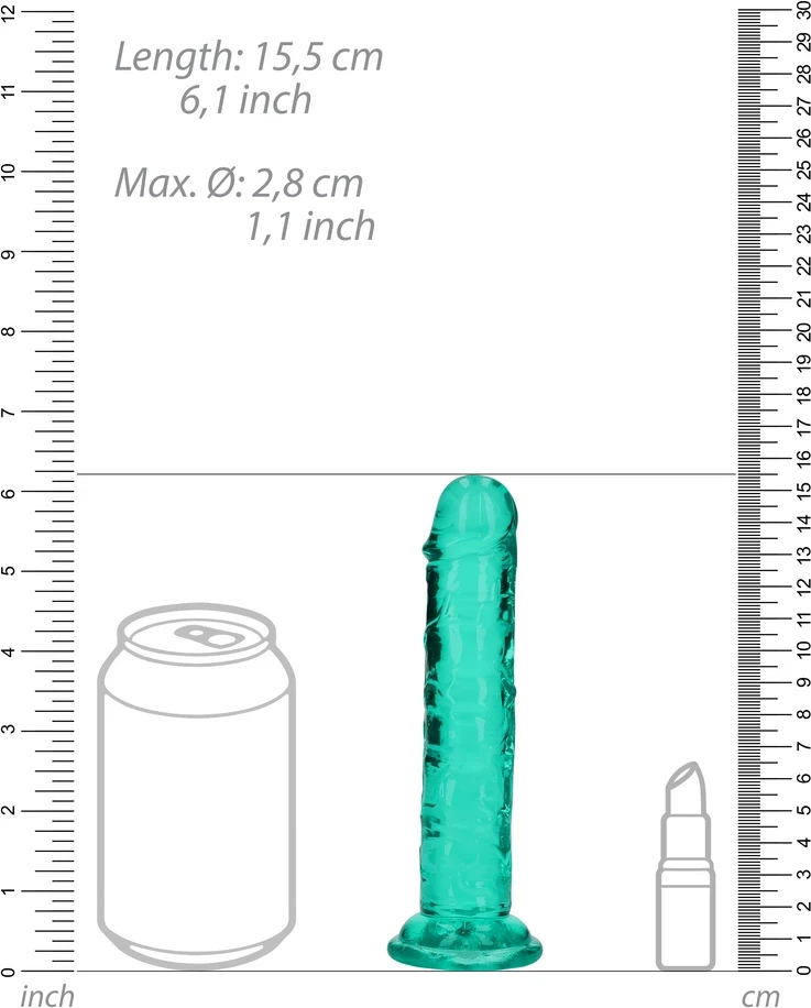Realrock By Shots Tiesus tikroviškas dildo su siurbtuku - 6'' / 14,5