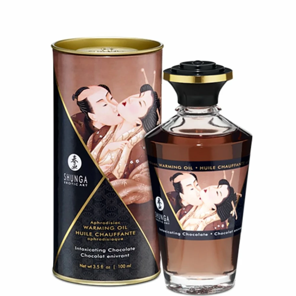 „Shunga“ – afrodiziakas, šildantis šokolado aliejus, 100 ml