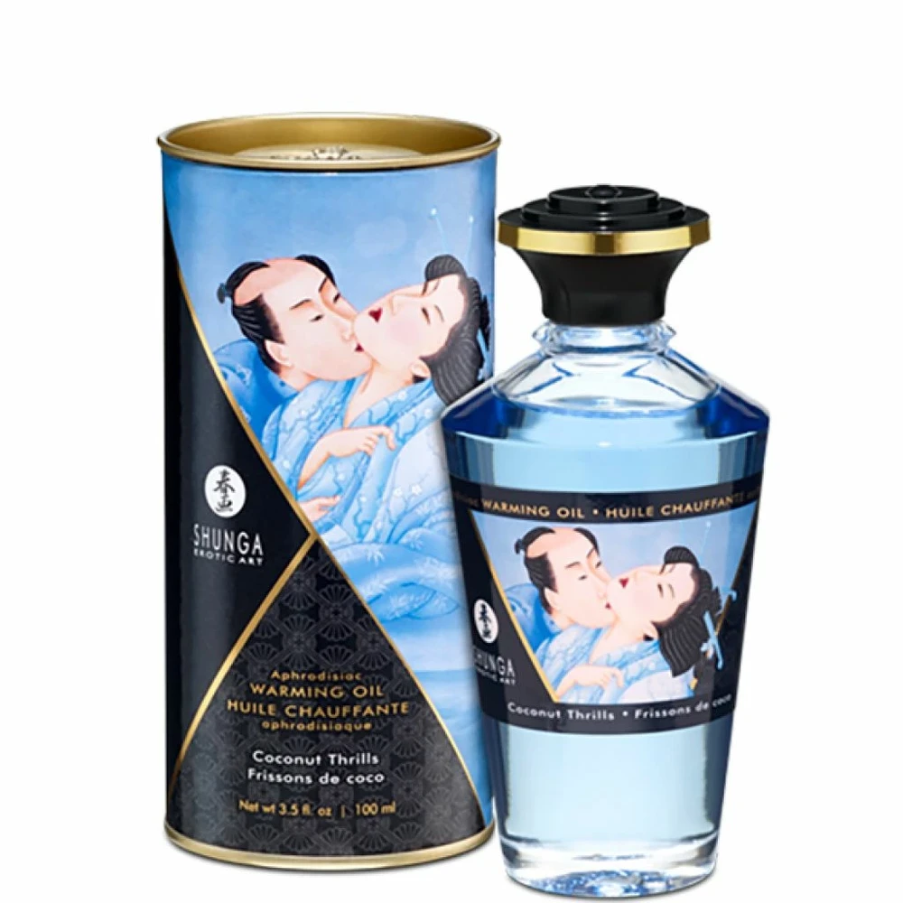 „Shunga“ – afrodiziakas, šildantis kokosų aliejus, 100 ml