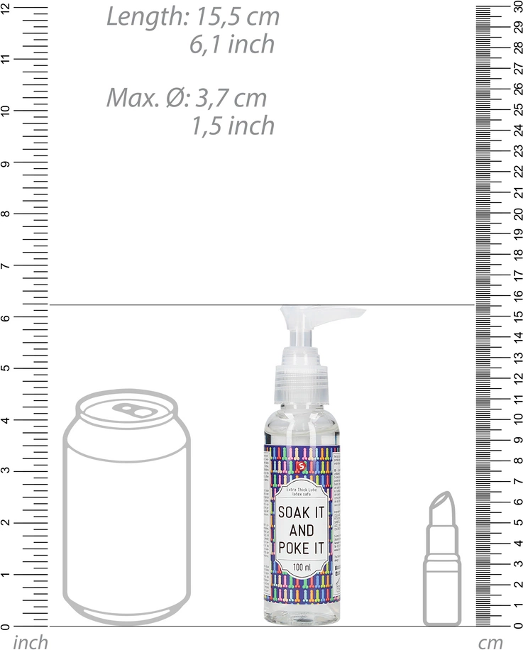Shots „Soak It And Poke It“ – ypač tirštas lubrikantas – 100 ml