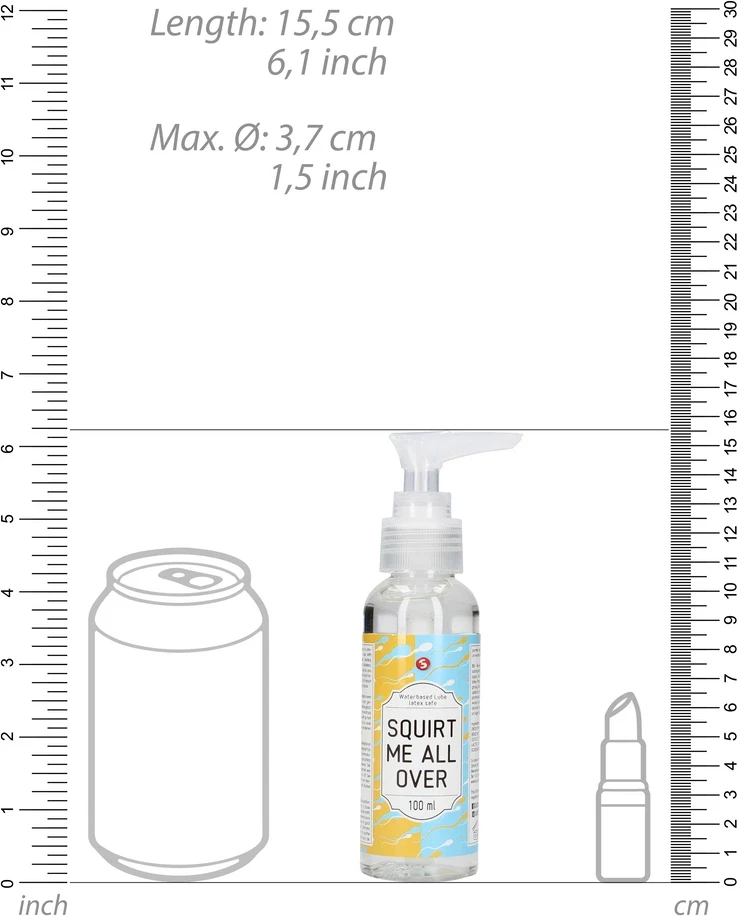 Shots „Squirt Me All Over“ – vandens pagrindo lubrikantas – 100 ml