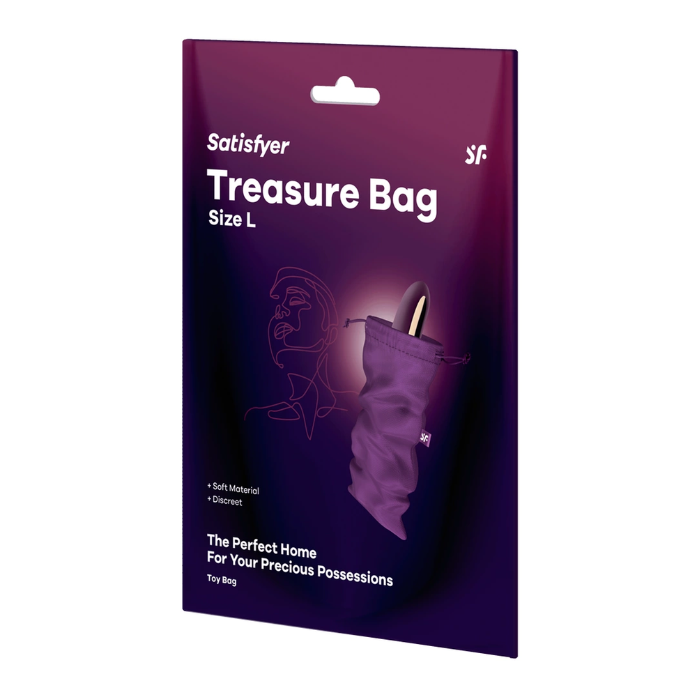 Satisfyer Treasure Bag - maišelis dalykėliams laikyti L Violet