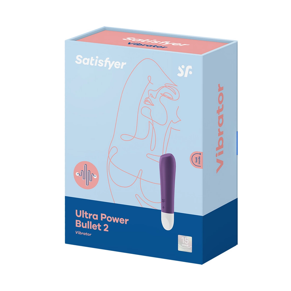 SATISFYER _ Ultra Maitinimo lemputė 2 Vibratorius clitoral stimuliatorius Violetas