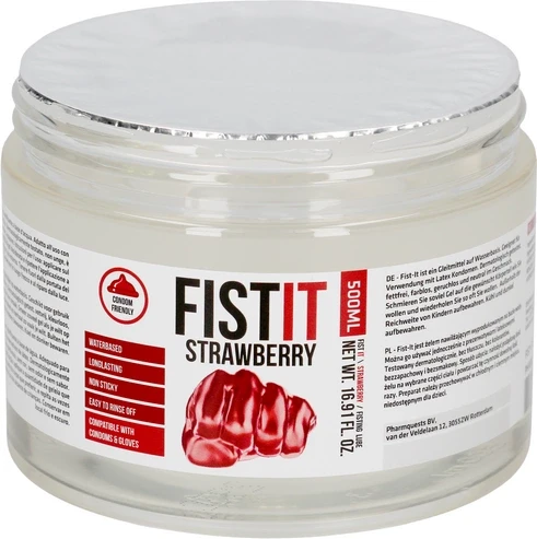 Shots itin tirštas lubrikantas – braškės – 17 fl oz / 500 ml
