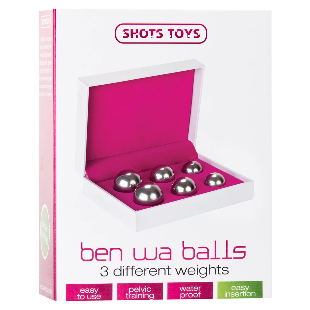 ShotsToys Ben Wa Balls Set - Sidabrinis