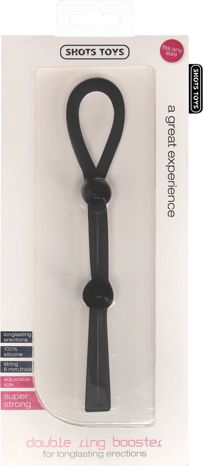 ShotsToys Double Ring Booster - Juodas