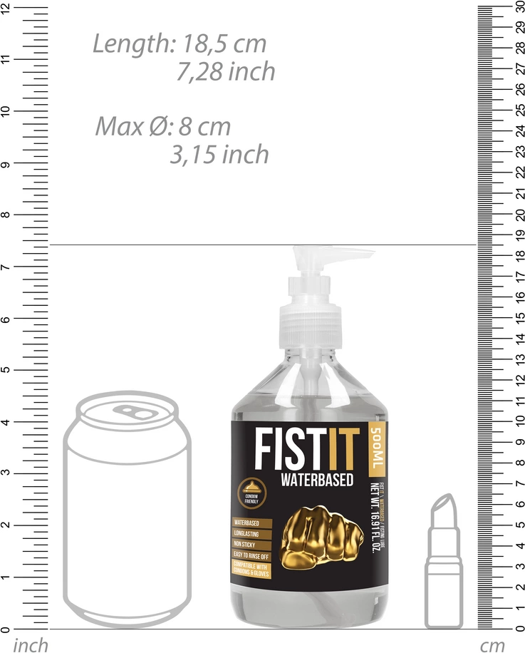 Shots Vandens pagrindo lubrikantas – 17 fl oz / 500 ml