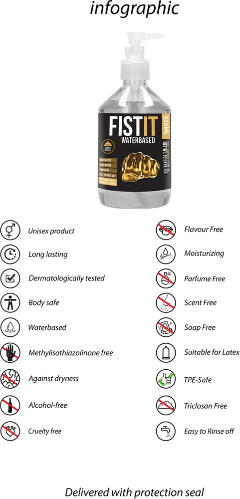 Shots Vandens pagrindo lubrikantas – 17 fl oz / 500 ml
