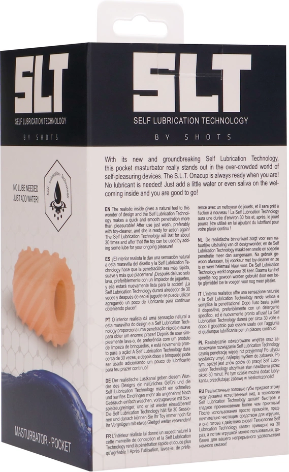 Slt By Shots Self Lubrication Pocket Masturbator – minkštas